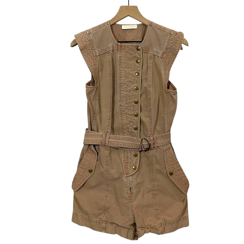 Ulla Johnson Briar Belted Romper - Urchin - 2